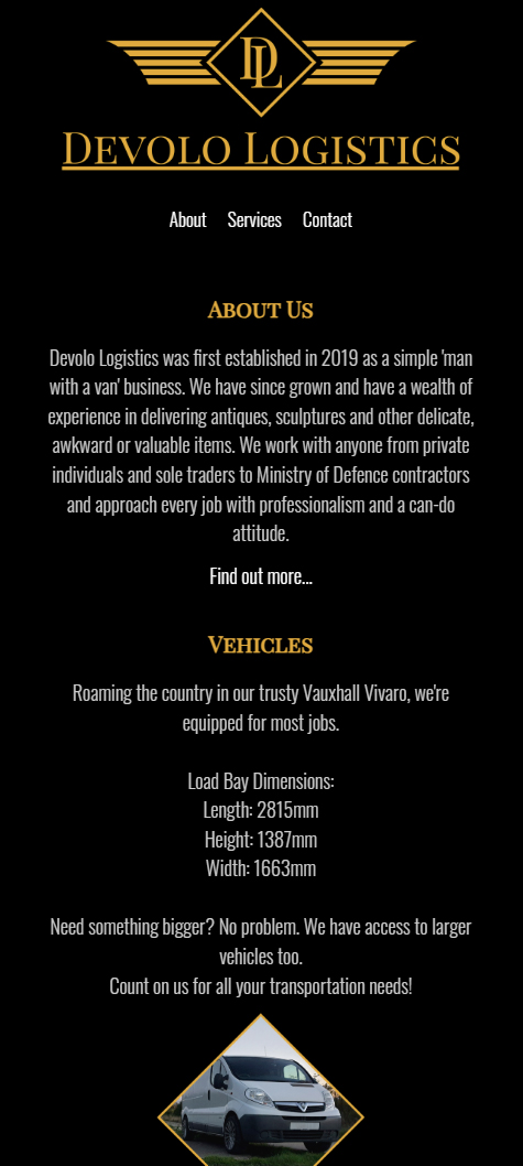 Witney Logistics Man with a Van